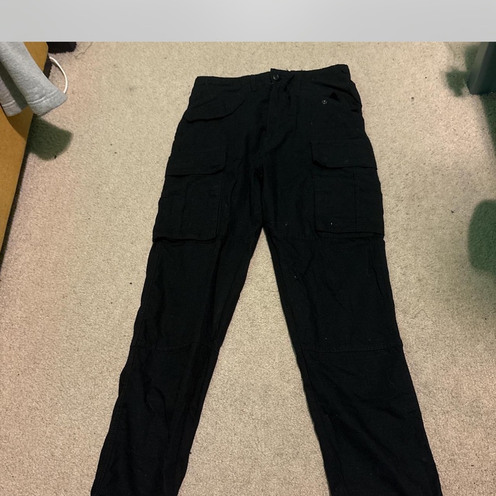 Men's Classic Black Cargo Pants
